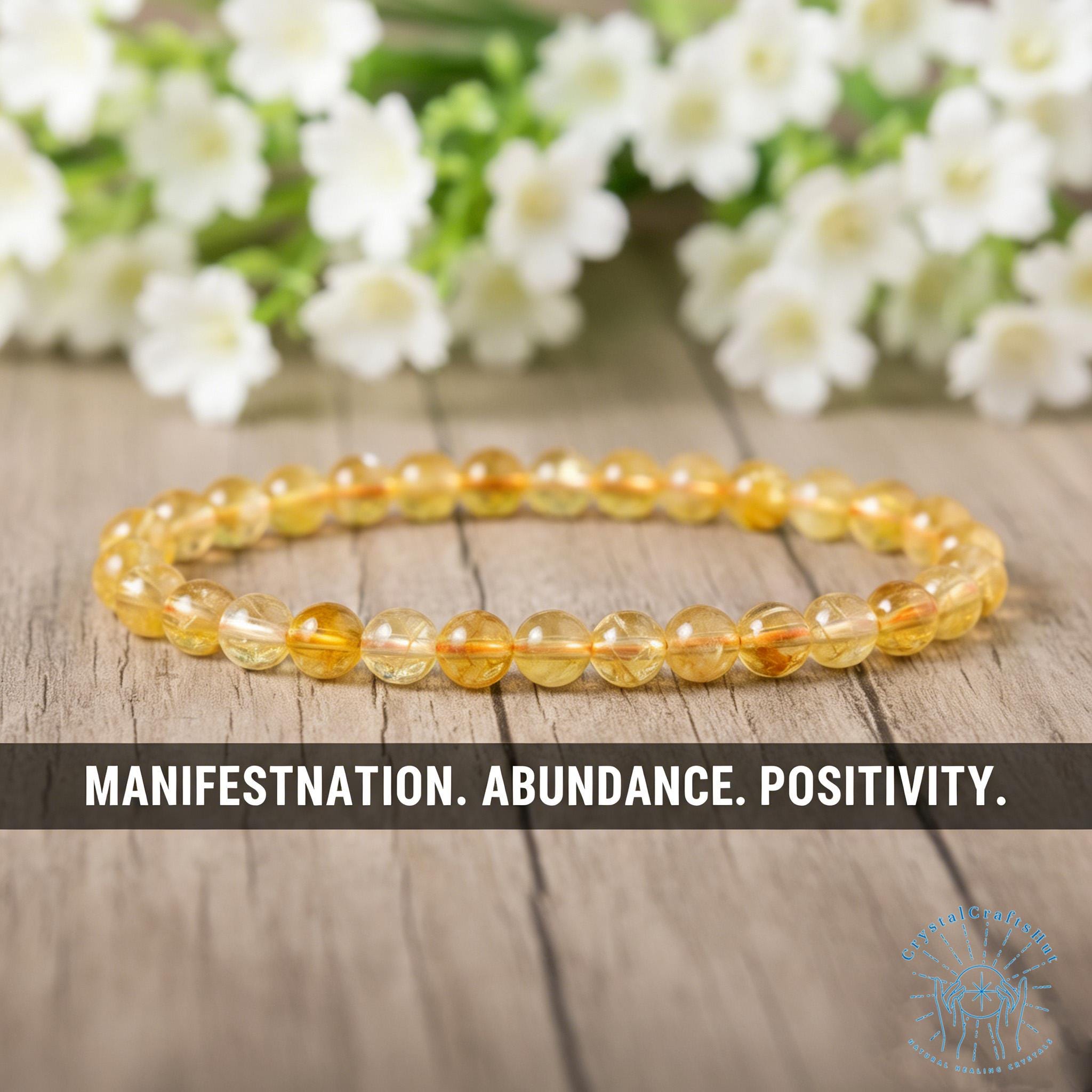 Bracciale Portafortuna Con Perline In Pietra Naturale Da 6 Mm – Regolabile, Donna, Cristalli Vari Colori