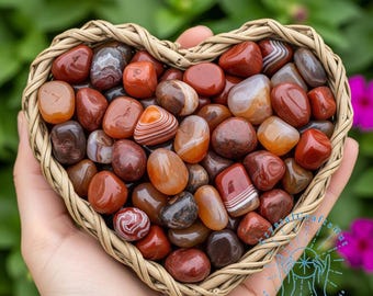 Raw Carnelian Quartz Stone Rough Red Agate Tumbled Stones AAA+ Natural Crystal Stones Home Decoration Grounding Stone 0.5-1" Raw Stones Gift