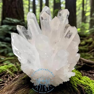 Raw Clear Quartz Geode Cluster | Large Natural Crystal Geode | Crystal Energy Tower | Rough Rock Crystal for Boho Home Decor & Meditation