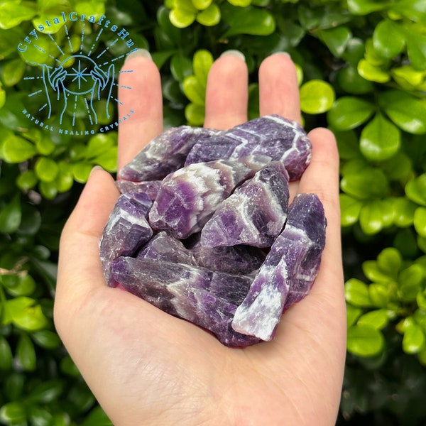 Raw Chevron Amethyst Stone, Rough Chevron Amethyst Gemstone Stone, Natural AAA+ Chevron Amethyst Crystals, Eco-friendly Packaging, BEST GIFT