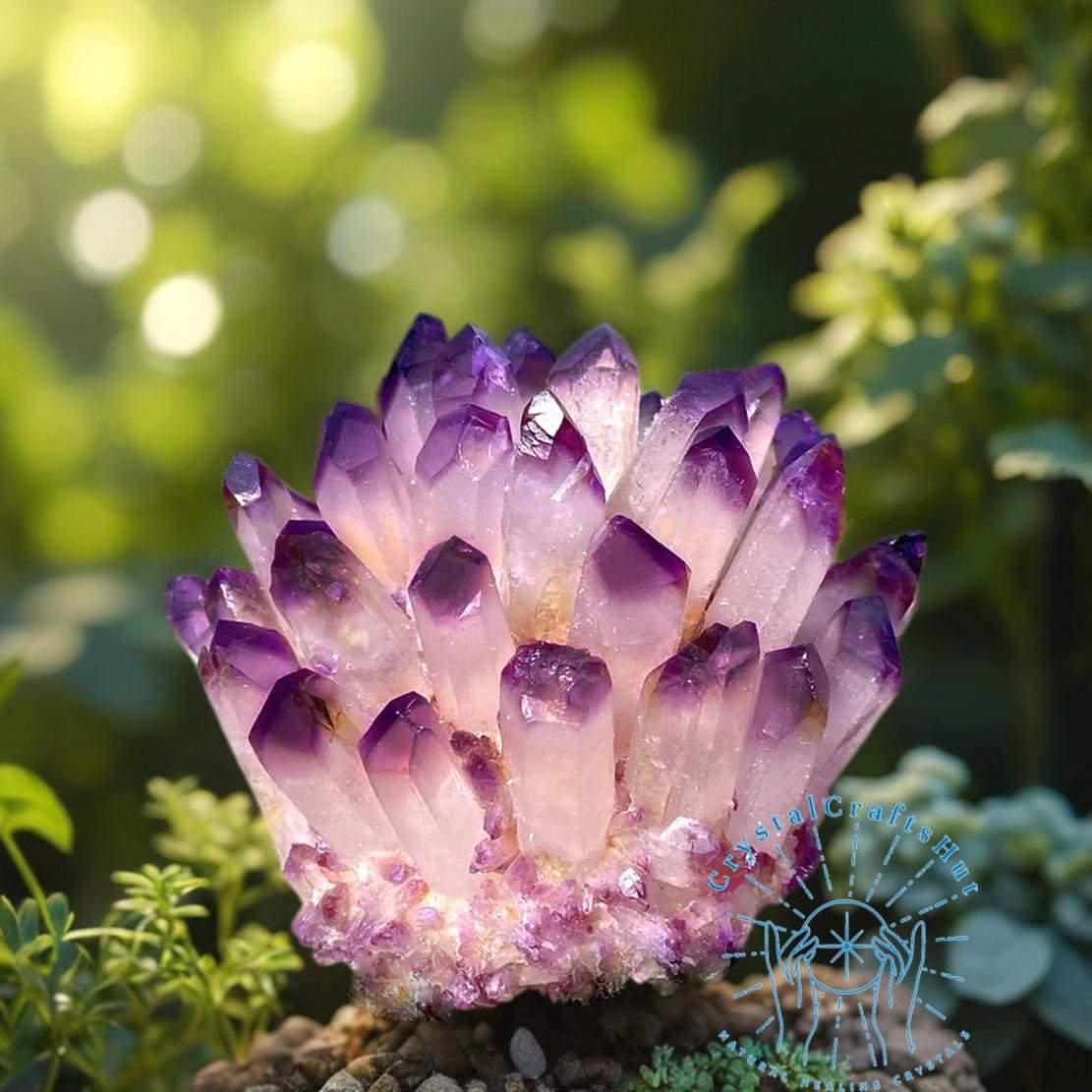 希少】 特大 ピンクアメジスト✨ 晶洞 原石 台座付き 置物 ピンク