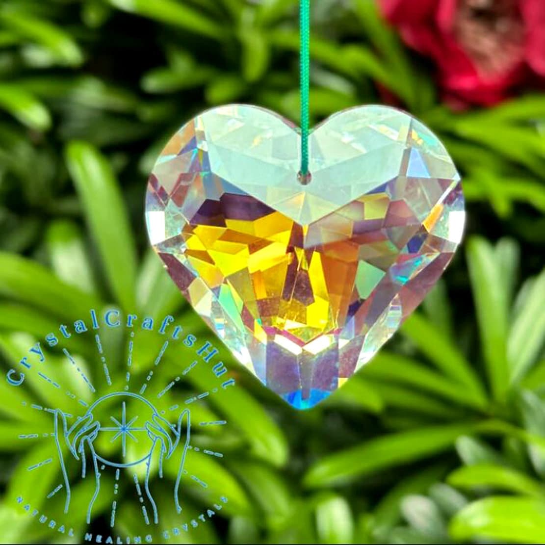 Acchiappasole A Forma Di Fata Con Cuore - Decorazione Da Appendere In Vetro Acrilico Per Interni Ed Esterni - Foto 11