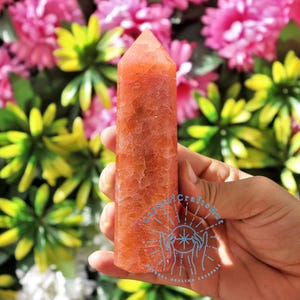 Torre de punta de piedra solar naranja AAA+, obelisco de punta de piedra preciosa naranja, colección de muestras minerales, minitorre de varita de cristal energético, regalo para decoración del hogar