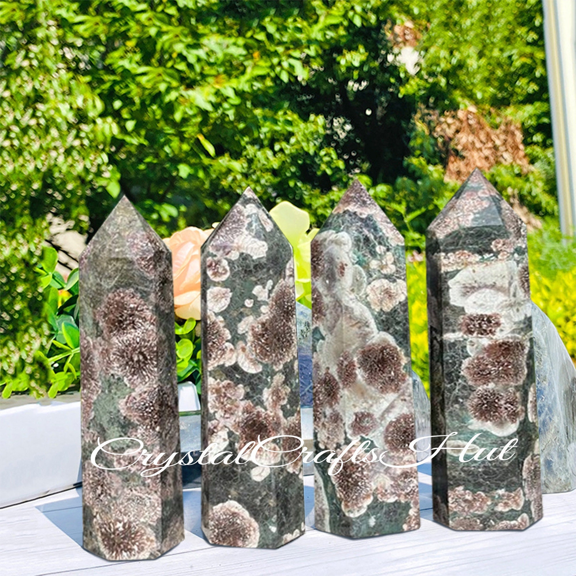 Green Flower Agate - Etsy Green Flower Agate - Etsy