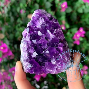 Raw Large Amethyst Geode Cluster Cut Base, Amethyst Birthstone Purple Crystal Geode, Amethyst Cluster Mineral Specimen, Personalized Gift