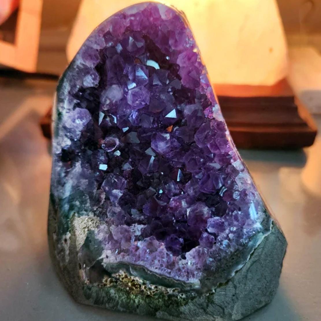 Natural Amethyst Geode Cluster Raw Rock Amethyst Rough Purple Crystal ...