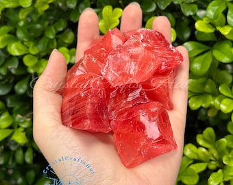 Natural Cherry Quartz Raw Stone Rough Red Quartz Raw Cherry Crystals Raw Gemstones Mineral Specimen Raw Crystals Stones Rough Crystal Gift