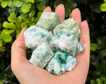 Raw Chrysocolla Stone, Rough Chrysocolla Gemstone Stone, Natural AAA+ Phoenix Stone Crystals, Eco-friendly Packaging, BEST GIFT