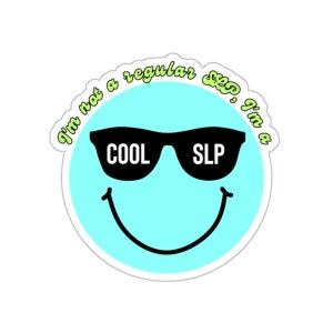 SLP Sticker, Speech and Language Therapist Sticker, Speech Therapist Gift, SLP Gift
