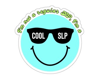 SLP Sticker, Speech and Language Therapist Sticker, Speech Therapist Gift, SLP Gift