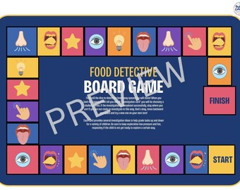 Food Detective Feeding Therapy Game | Printable Food Exploration Board Game | Pediatric OT Resource