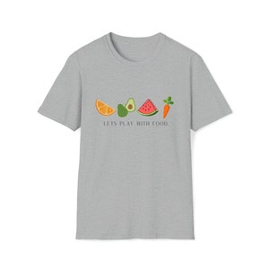 Let's Play with Food shirt, Feeding Therapy Shirt, Speech Therapy Shirt, Occupational Therapy Shirt, Therapist Gift, Pediatric Therapist image 1