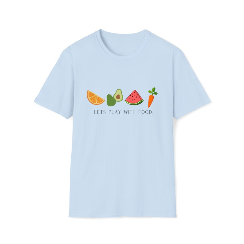 Let's Play with Food shirt, Feeding Therapy Shirt, Speech Therapy Shirt, Occupational Therapy Shirt, Therapist Gift, Pediatric Therapist image 4