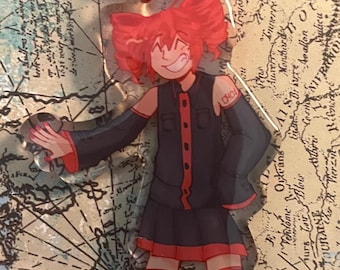 重音テト キーホルダー アクリル】重音テト DMMスクラッチ 缶バッジ