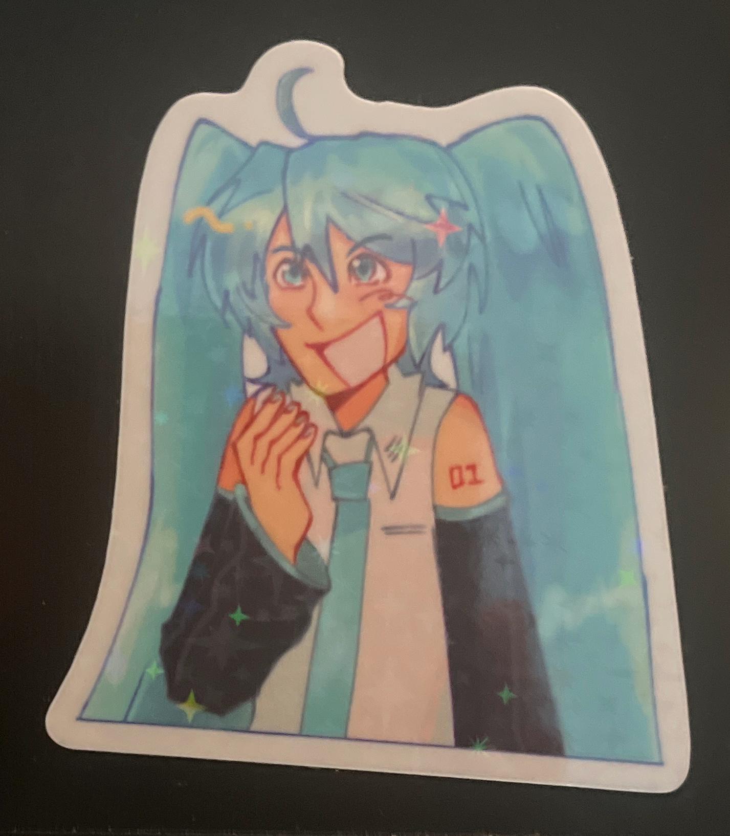 Miku Sorry Sticker VOCALOID Hatsune Miku Sticker - Etsy