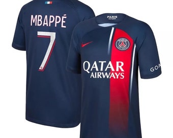 Kylian Mbappe #7 PSG 23/24 Home, Away and 3rd Kit Jerseys - Adult