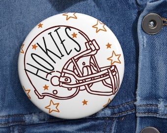 Virginia Tech Game Day Tailgate Buttons | Game Day Pins | College ...