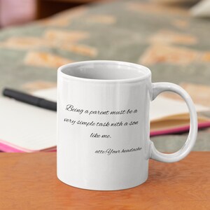 Ceramic Mug 11oz gift for dad gift for mom funny mug