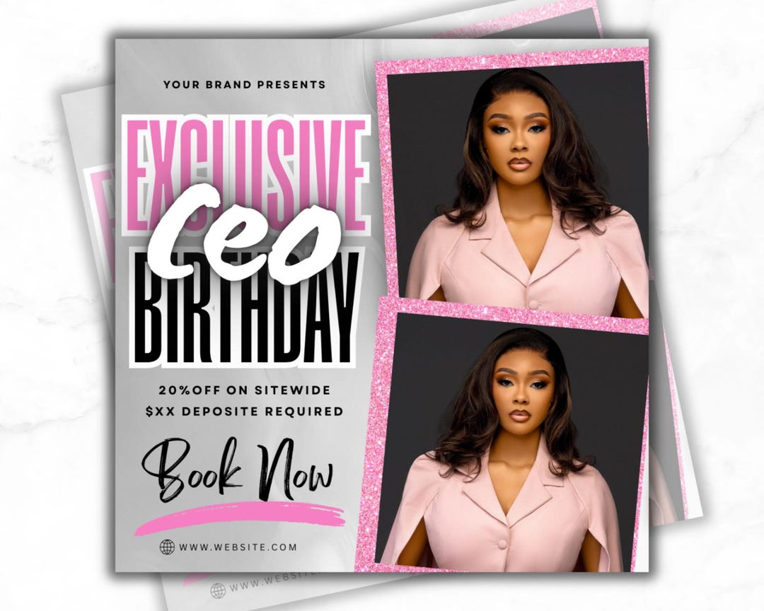 CEO Birthday Flyer, Birthday Party Flyer, Birthday Booking, Birthday ...