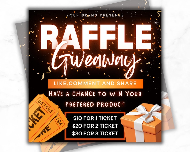 Bat Raffle Flyer Editable Raffle Flyer Template, Raffle Time, Ticket, Social Media ...