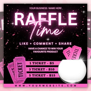 Raffle Flyer, Raffle Ticket Flyer, Giveaway Flyer, Hair Raffle Flyer, Braids Raffle Flyer, Lash Raffle flyer, Social Media Flyer, Editable