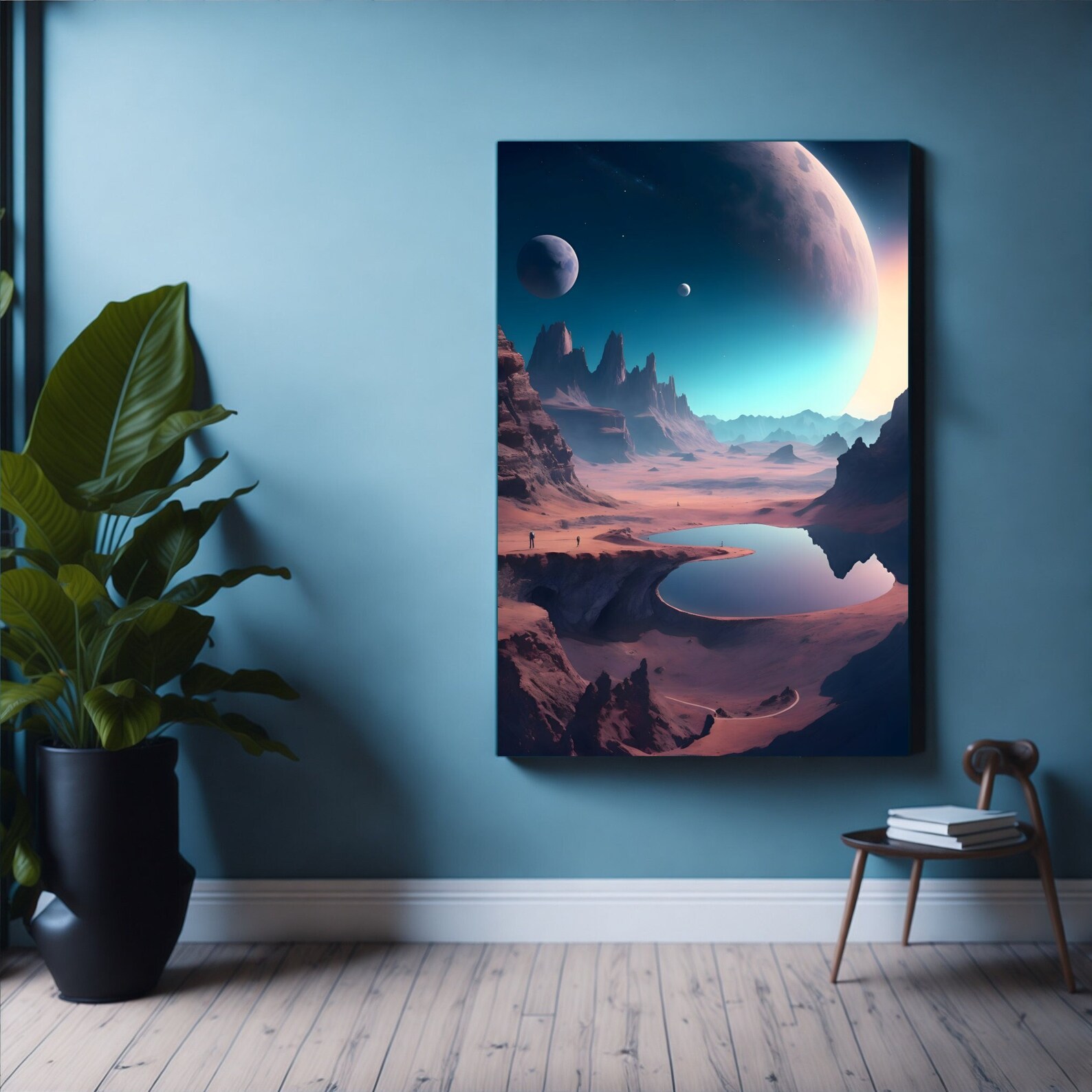 Outer Worlds Space Landscape Printable Space Wall Art Etsy