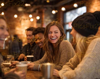Coffee With Friends Image Bundle: Royalty-Free Stock Photos (Instant Download