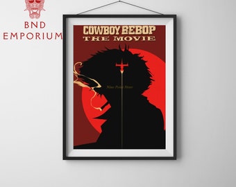 Captivating Vintage Cowboy Bebop Posters: Space Cowboy Art, Minimalist Anime Prints, and Retro Vintage Wall Decor with 3 Unique Designs