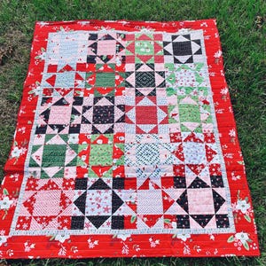 Colcha de Natal - tamanho 54” x 66” - Pronta para envio