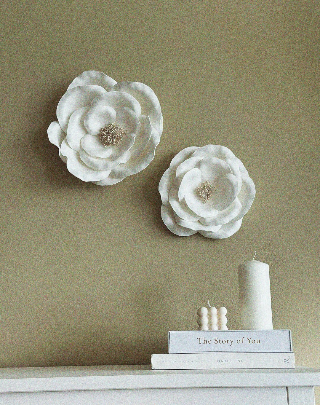 Nursery Foam Flowers Wall Decor White Foam Flowers Nursery Etsy