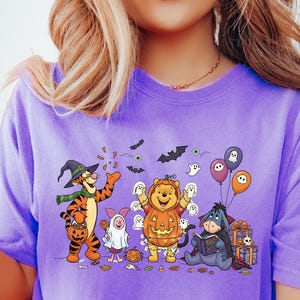 Comfort Colors Halloween Shirt: Spooky Pumpkin Bear Tee