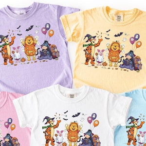 Comfort Colors Halloween Shirt: Cozy Pumpkin Bear Tee