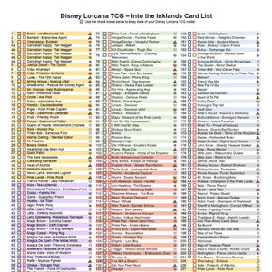 Lista de cartas de Lorcana - Into the Inklands