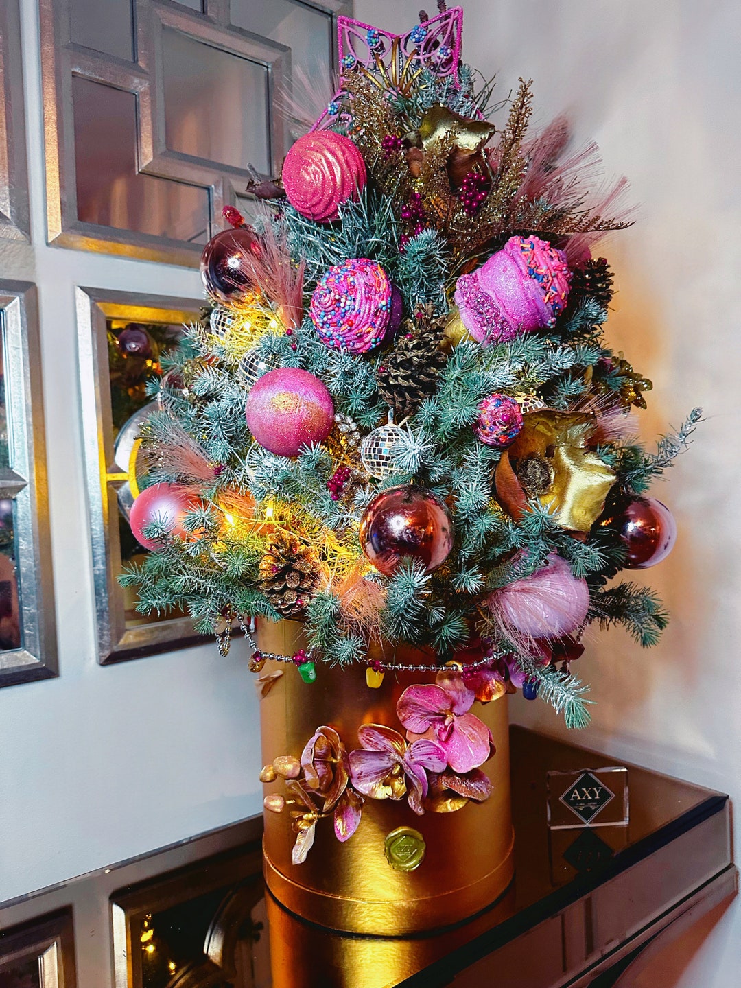 Fully Decorated Christmas Tree Live and Growing Christmas Tree Candy