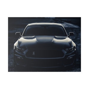Shelby GT350 Mustang -Darkness - Matte Canvas, Stretched, 0.75&quot;