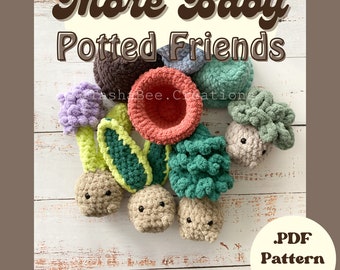 MORE Baby Potted Friends CROCHET PATTERN