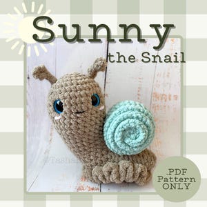 Sunny The Snail CROCHET PATTERN