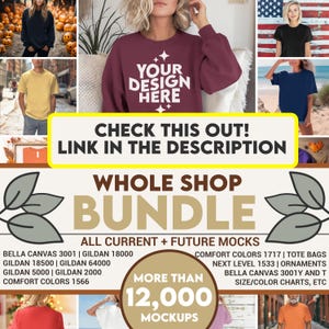 Gildan 18500 Mockup Weihnachtsdekor Rote brünette Frau Hoodie Mockup, Gildan Sweatshirt Mockup, junge Erwachsene Mode Mockup Kleidung Bekleidung Bild 2