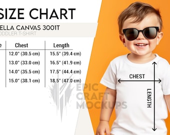 Bella Canvas 3001T Size Chart 3001T Toddler T Shirt Size Chart Bella Canvas 3001T Measurements 3001T Size Chart Bella Canvas Size Chart Boy