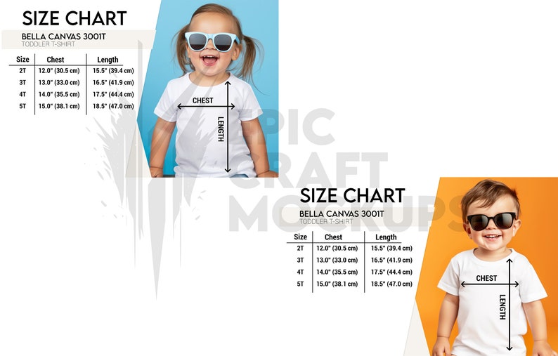 Mockup Size Chart Bundle Woman and Man Lifestyle White, Bella Canvas 3001 Size Chart Gildan, Comfort Colors Size Chart, Tshirt Sizing Chart image 6