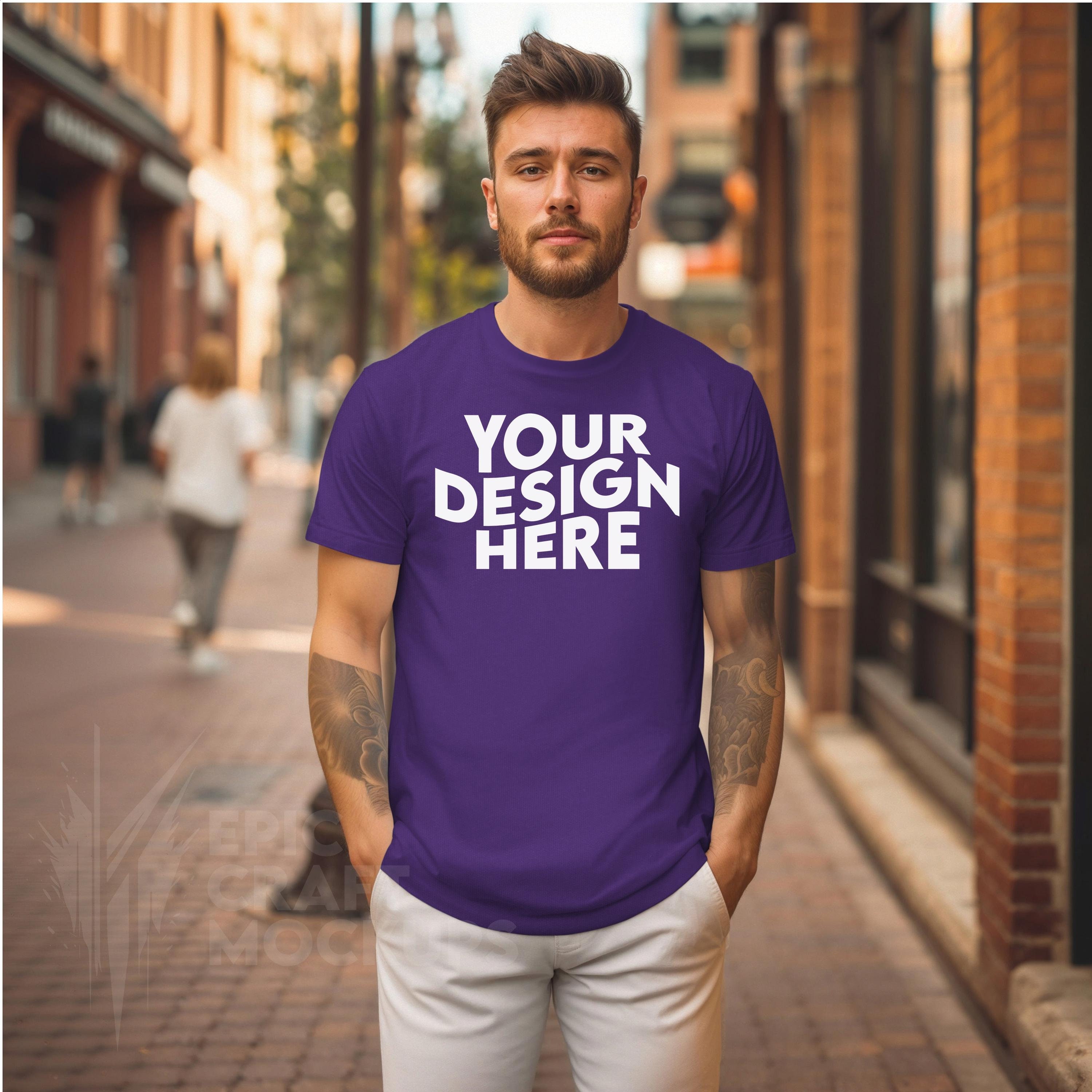 True Religion men t-shirt tee 107191 pale lilac big buddha
