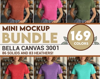 Coffeeshop indoor Bella Canvas 3001 mockupbundel dames, mockupbundel T-shirt vrijetijdskleding mock-up lifestyle, vrouwelijk modelstijl trendy meisje