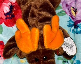 Ty Beanie Babies Chocolate the Moose No Stamp in Tush Tag, PVC, RARE - Etsy