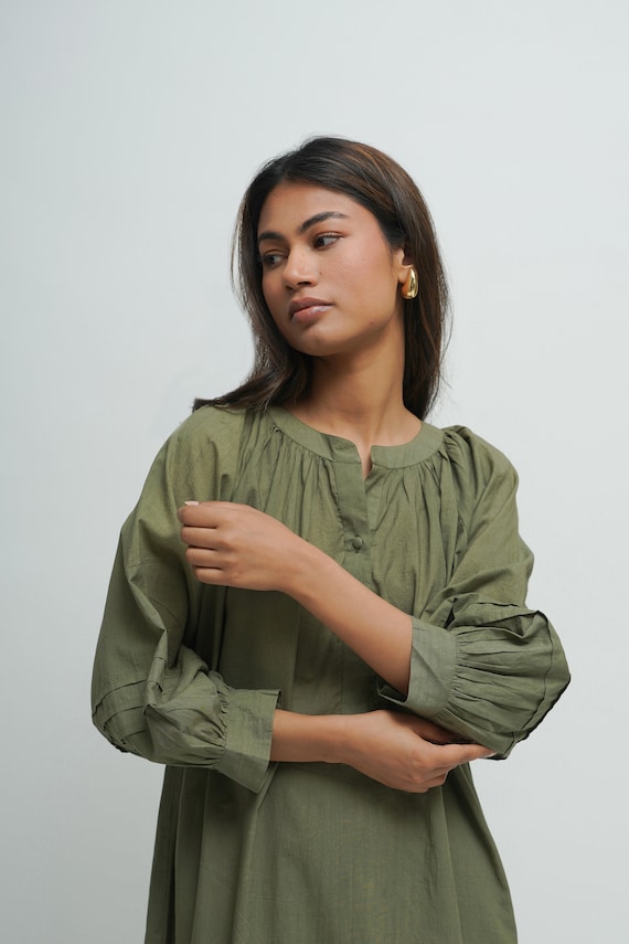 knee length dresses for ladies Women's Oversize Loose-Fit Baggy Dress With Side Pockets
