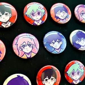 Omori Pixel 1.5” Buttons
