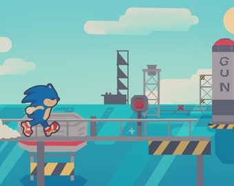 Metal Harbor | Sonic Adventure 2 9” x 6” Art Print