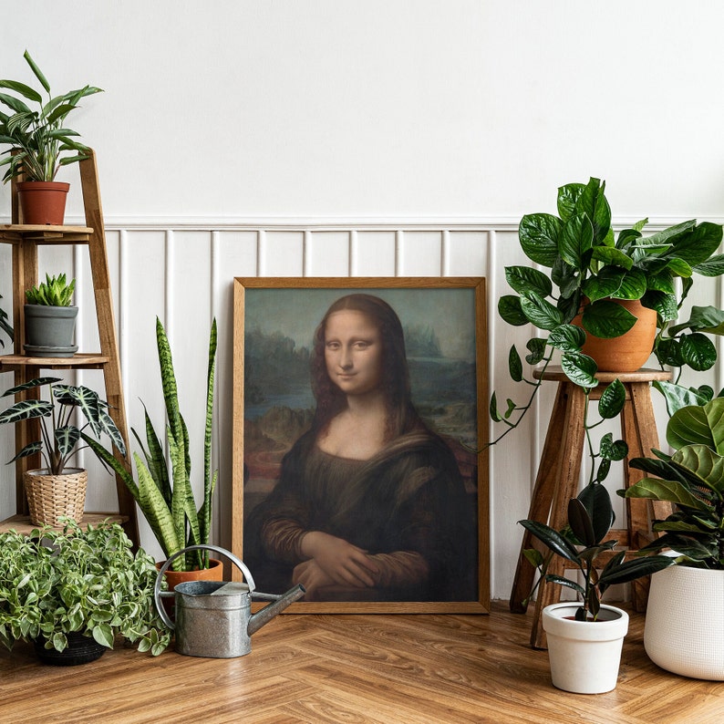 PRINTABLE Mona Lisa by Leonardo Da Vinci digital Downloadable Etsy