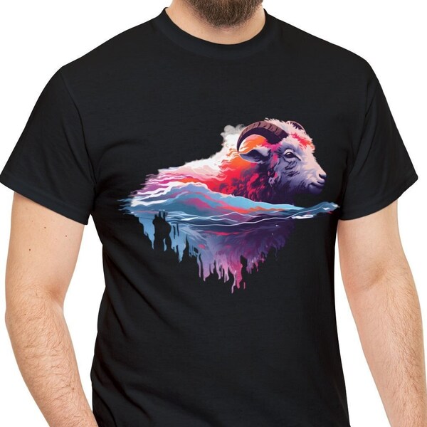 FjordFlyt T-skjorte: Villsauens Bølgeeventyr