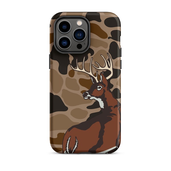 Old School Camo Retro Buck Tough Case for iPhone®