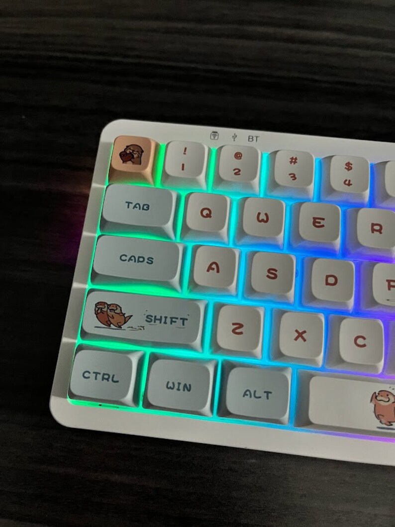 Custom Keyboard, Hand Lubed Switches, Cute Keycaps, Office Appropriate, Creamy or Thocky Sound